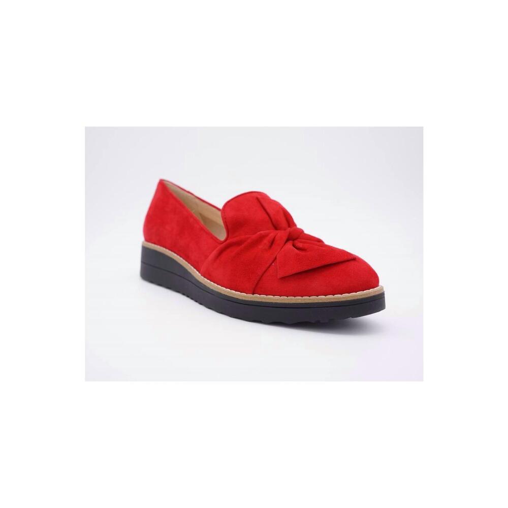 NEW DJANGO & JULIETTE women's oclem shoe in red suede